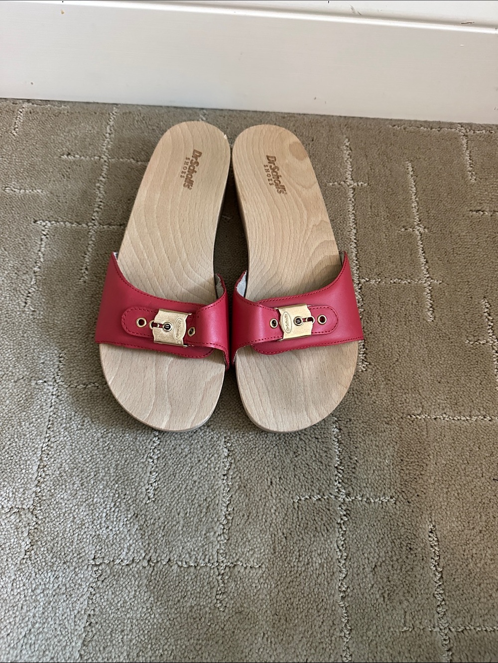 Dr Scholl’s original sandals red size 9